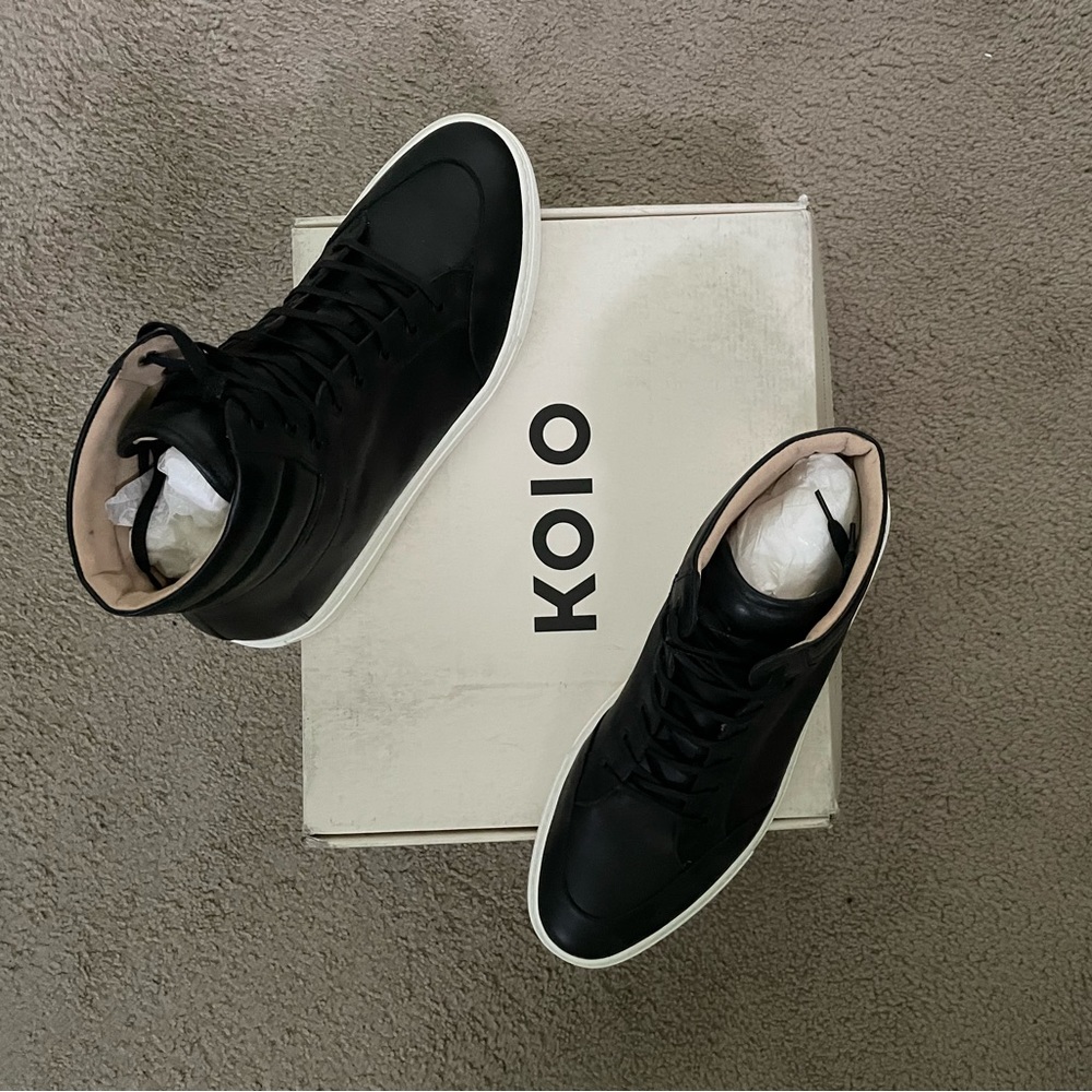 KOIO Primo High Tops in Onyx
